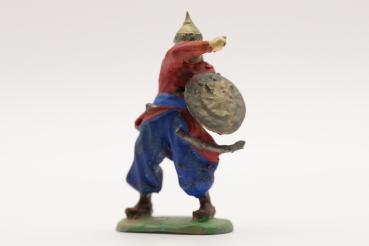 Turkish swordsman with iron helmet